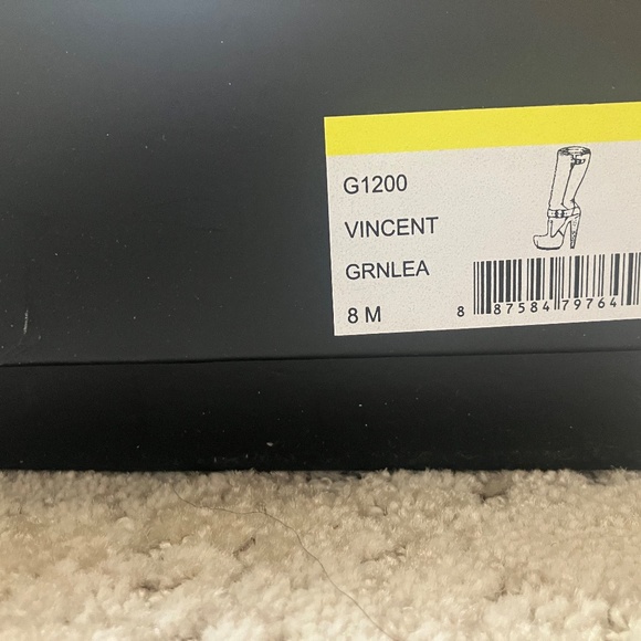 L.A.M.B. Gwen Stefani Vincent Platform Boots Dark Green Size 8 NEW - Picture 2 of 16